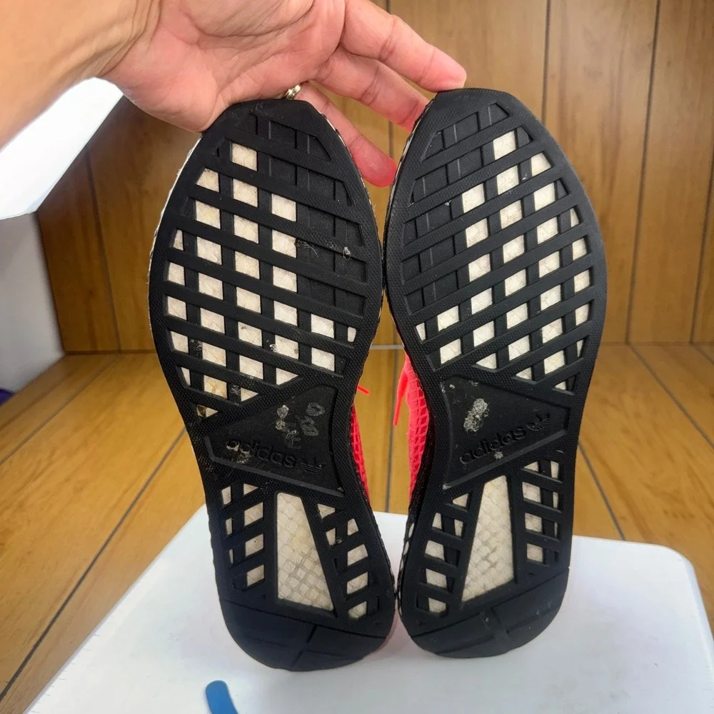 Adidas Deerupt Runner Solar‎ Red Bright Crimson Sneakers B41769 Mens 13